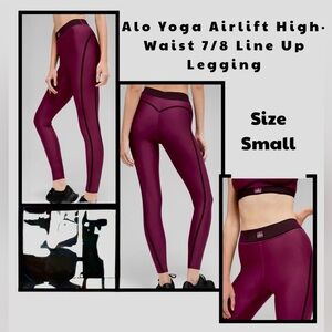 ALO Yoga Airlift High-Waist 7/8 Line Up Leggings - Sz S